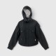 Stüssy Γυναικείο Μαύρο Μπουφάν με Κουκούλα / Pre-Owned